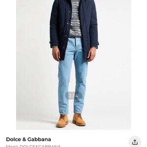 Dolce & Gabbana Navy Puffer Jacket